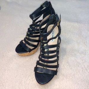 Steve Madden strappy wedges